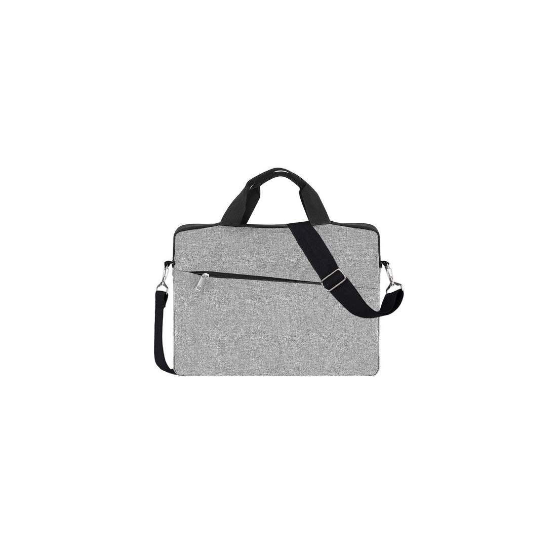 Grå Laptopväska 12-14 tum med Ficka och Rem | Hem & Hobby | Pryloteket
