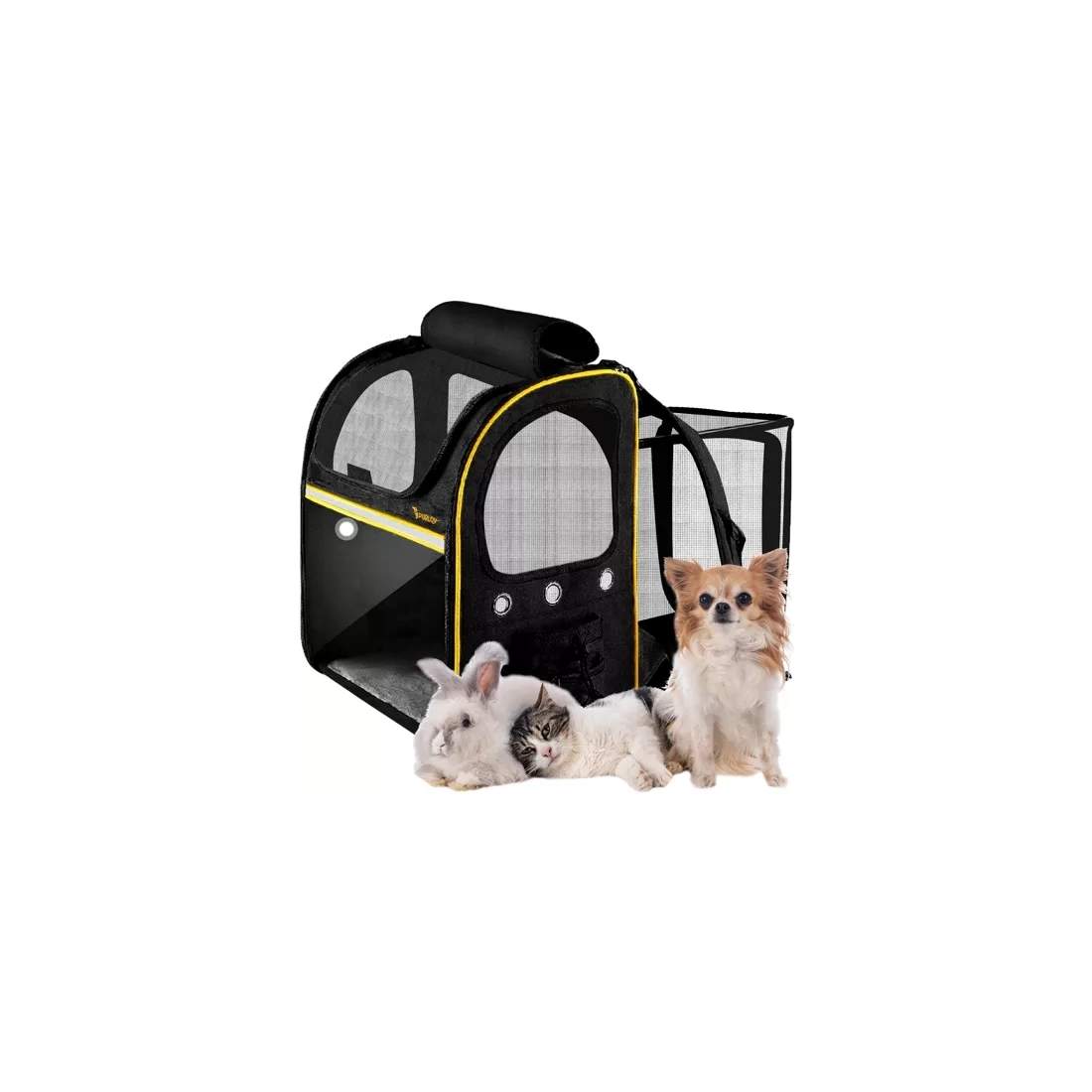 Ventilerad Husdjursryggsäck med Extra Fickor | Hem & Hobby - Husdjur - Hund - Övrigt | Pryloteket