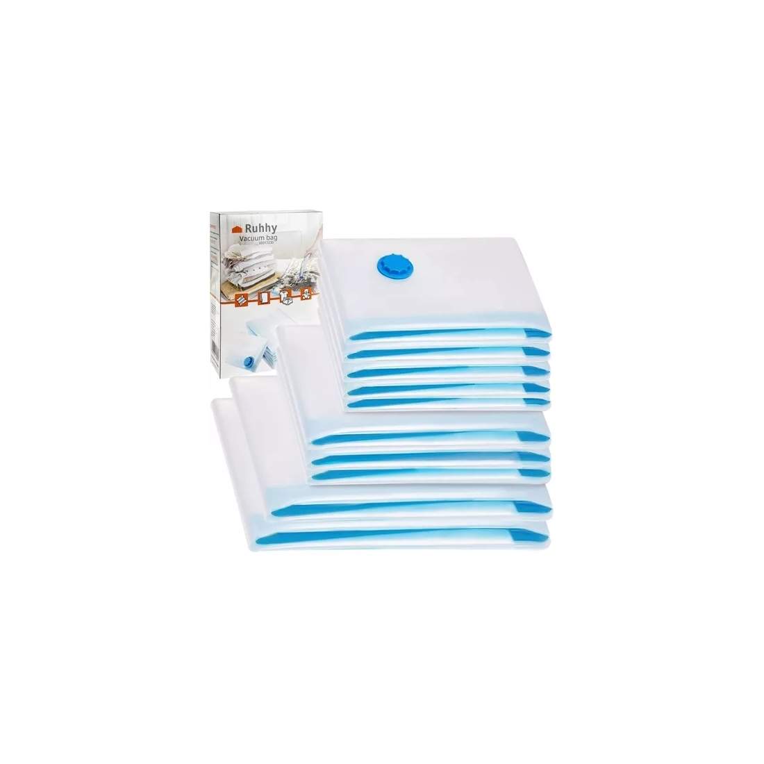 Återanvändbara Vakuumpåsar 10-pack, Spara Utrymme | Hem & Hobby | Pryloteket