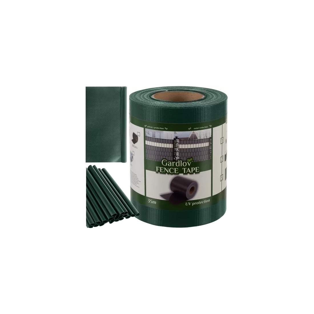 Grön Stängseltejp med UV-skydd och Clips | Hem & Hobby | Pryloteket