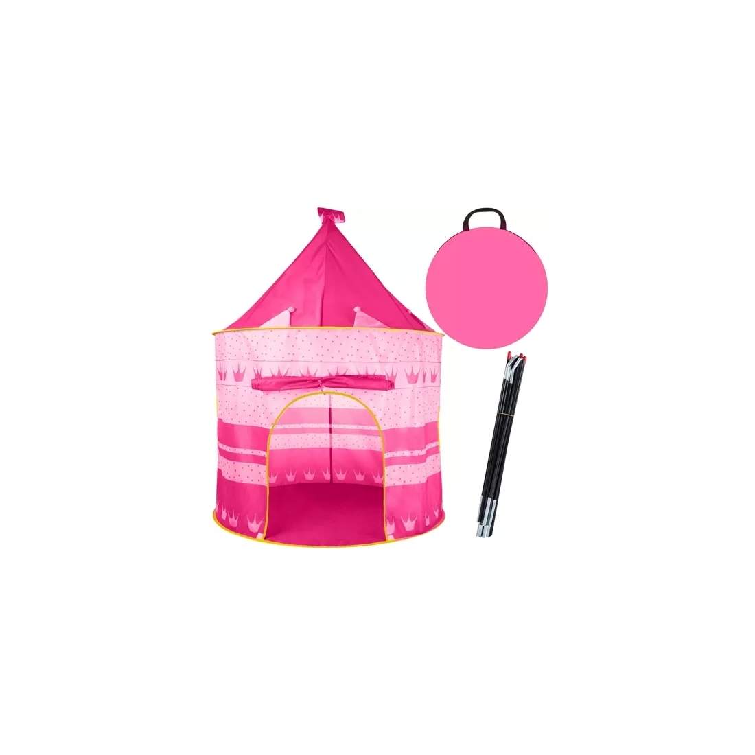 Rosa Barnslottstält för Inomhus/Utomhuslek