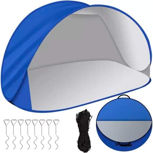 Selvsamlende strandtelt 220x120 cm - UV-beskyttelse
