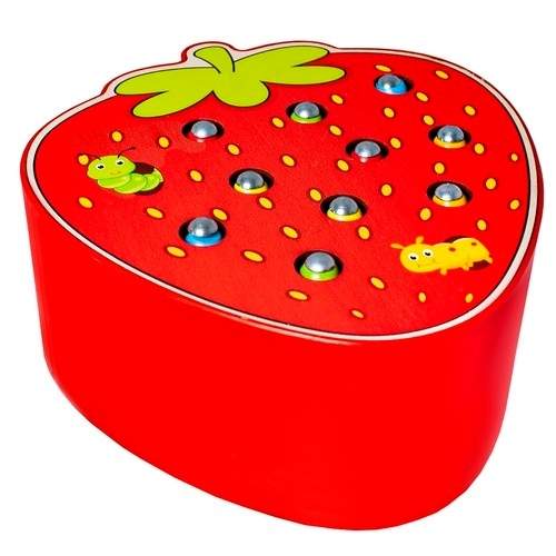 Färgglatt Magnetiskt Träspel för Barn - Fånga Maskar | Hem & Hobby | Pryloteket