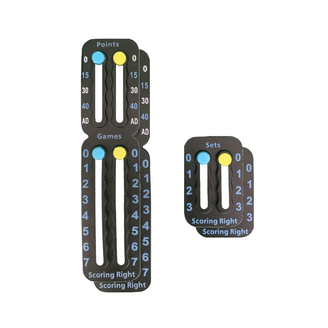 Scoring Right, Poängräknare - Svart (2-pack) | Sport & Fritid - Träning - Padel | Pryloteket