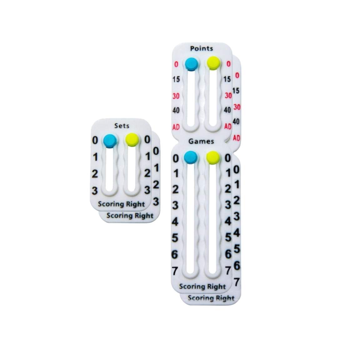 Scoring Right, Poängräknare - Vit(2-pack) | Sport & Fritid - Träning - Padel | Pryloteket