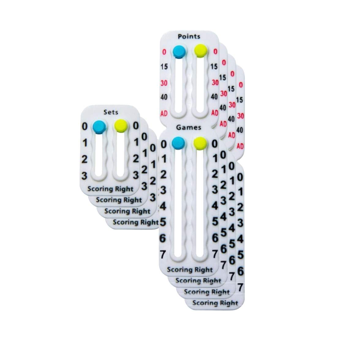 Scoring Right, Poängräknare - Vit(4-pack) | Sport & Fritid - Träning - Padel | Pryloteket