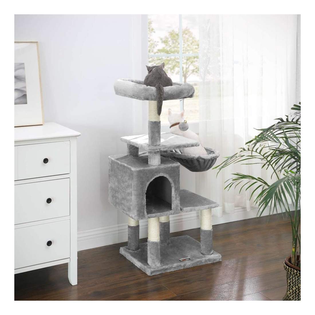 Klösträd för Katter med Flera Nivåer och Grotta | Hem & Hobby - Husdjur - Katt - Katträd | Pryloteket