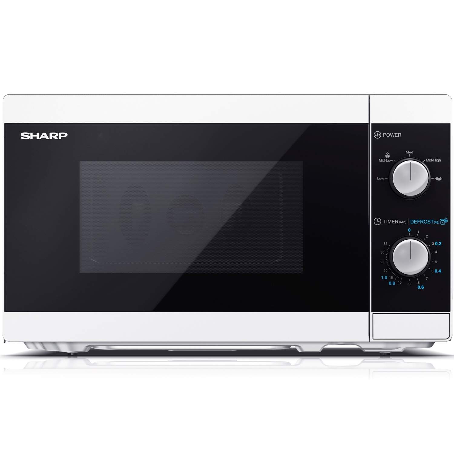 Mikrobølgeovn 20l Mekanisk panel 800W Hvid billede