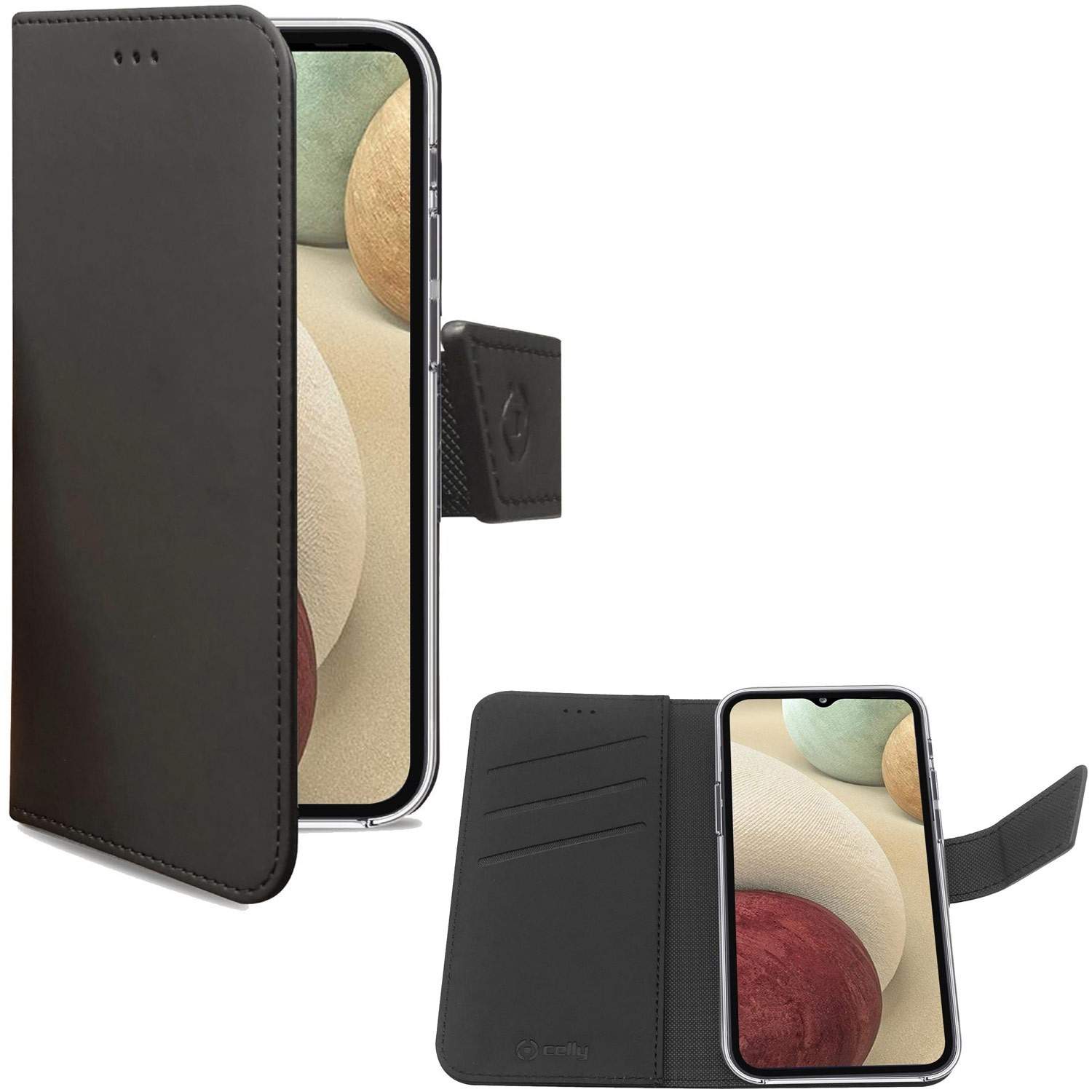 Pung etui Galaxy A12 Sort billede