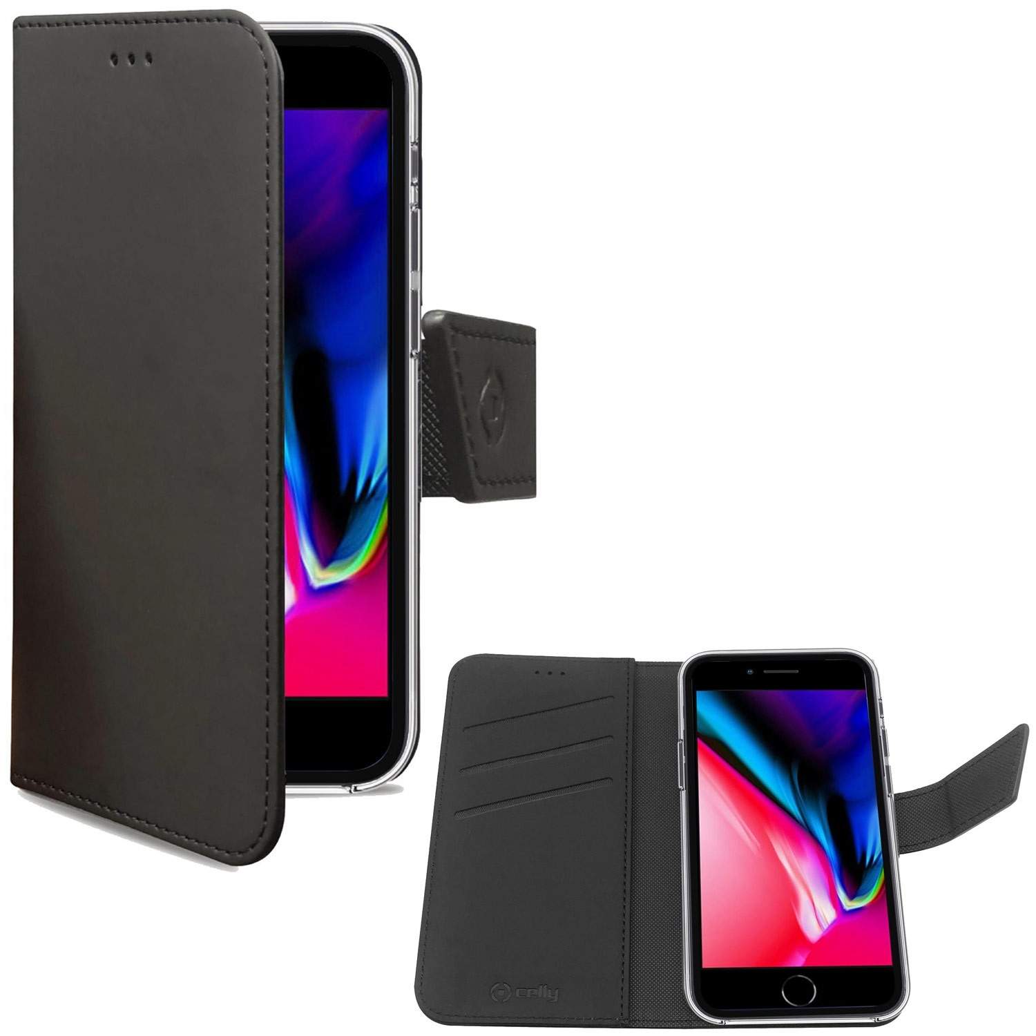 Wallet Case iPhone 7/8/SE 2020/SE 2022 Svart | Elektronik - Tillbehör Mobil & Surfplatta - Skärmskydd - iPhone | Pryloteket