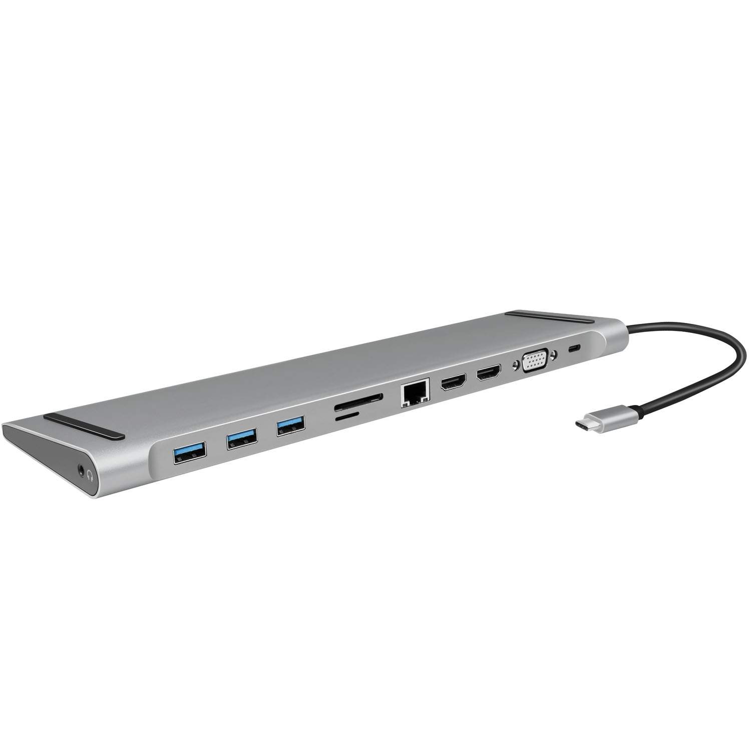USB-C-telakka 11-in-1 HDMI/VGA/RJ45/USB-C 100W