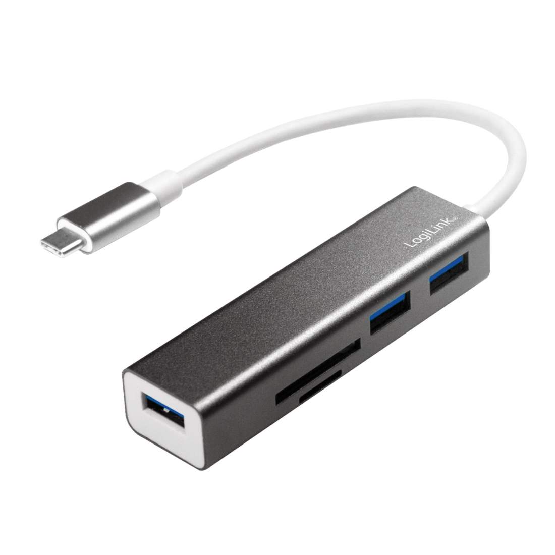 USB-C Hub 3port+minneskortsläsare | Elektronik - Datortillbehör - USB-Hubbar & Minneskortsläsare - Minneskortsläsare | Pryloteket