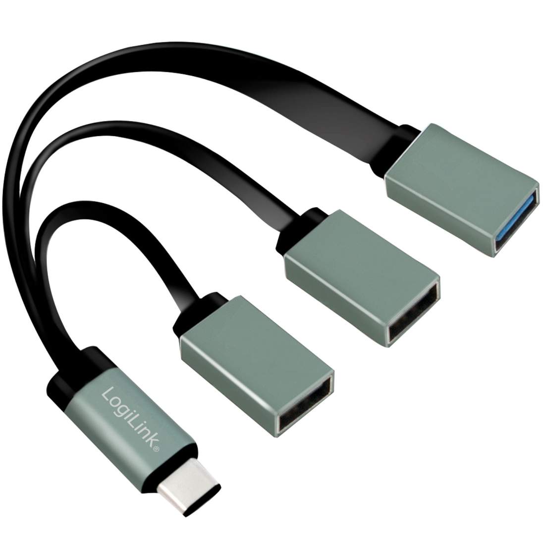 USB-C Hub 3-port | Elektronik - Datortillbehör - USB-Hubbar & Minneskortsläsare - Minneskortsläsare | Pryloteket