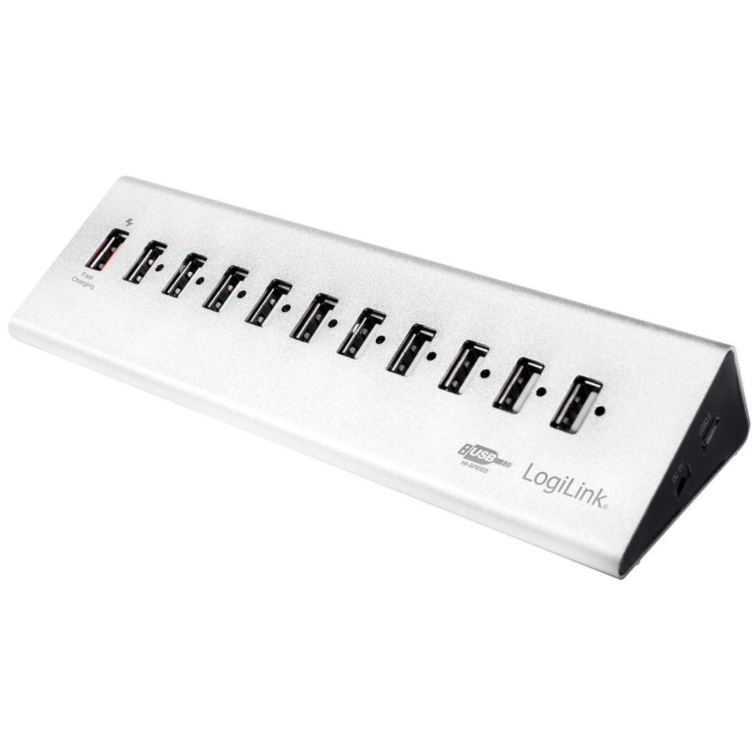 USB 2.0-hub 10+1 fast charge | Elektronik - Speltillbehör - Windows | Pryloteket