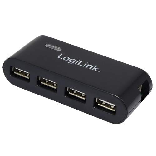 LogiLink UA0085 USB hub - USB 2.0 - 4 ports - Sort