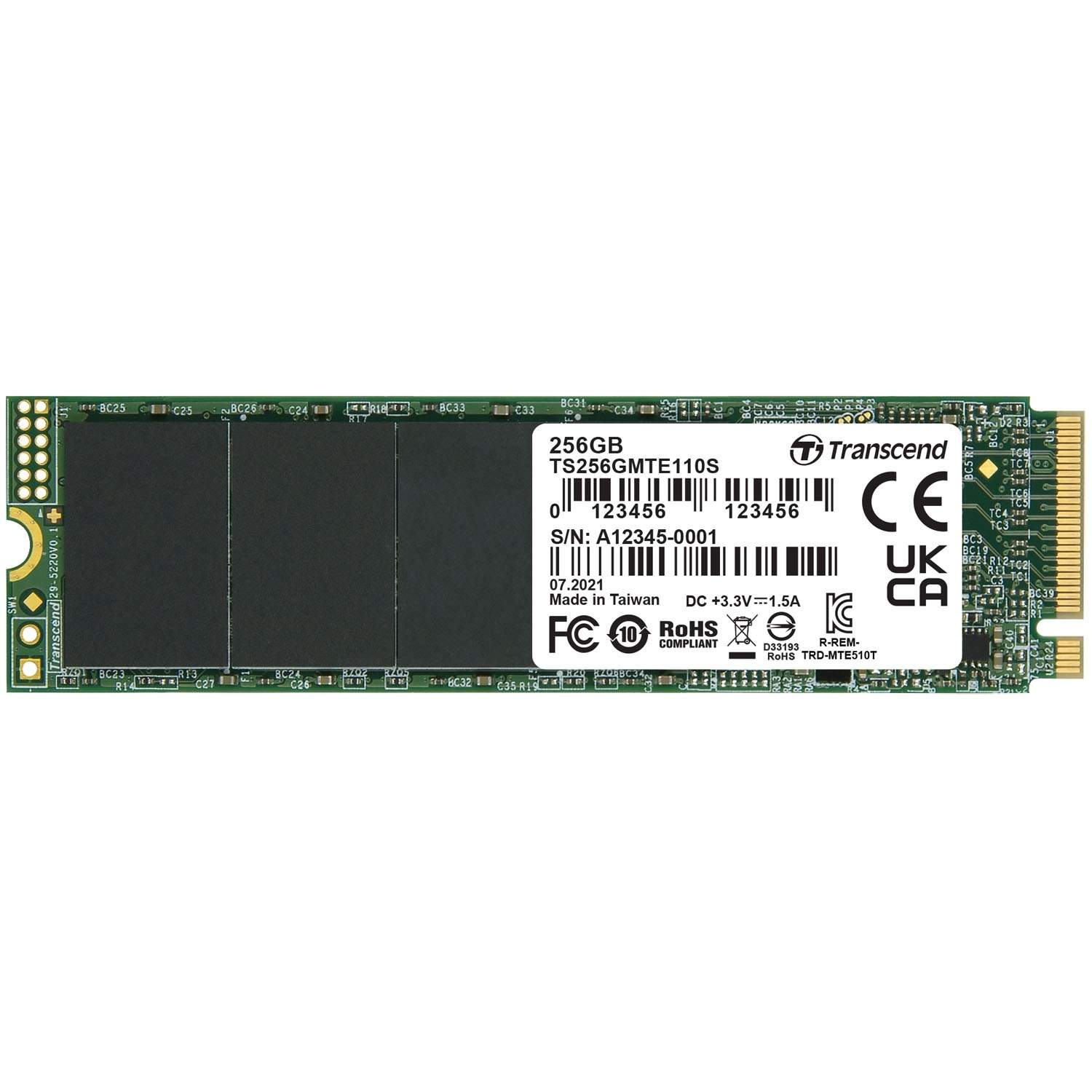 Transcend SSD 110S 256GB M.2 PCI Express 3.0 x4 (NVMe)