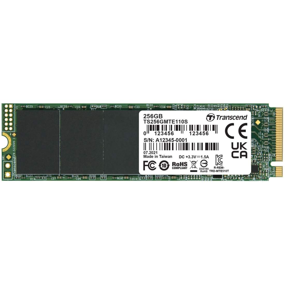PCIe M.2 SSD Gen3 x4 NVMe 256Gb (R1600/W1000) | Elektronik - Speltillbehör - Windows | Pryloteket
