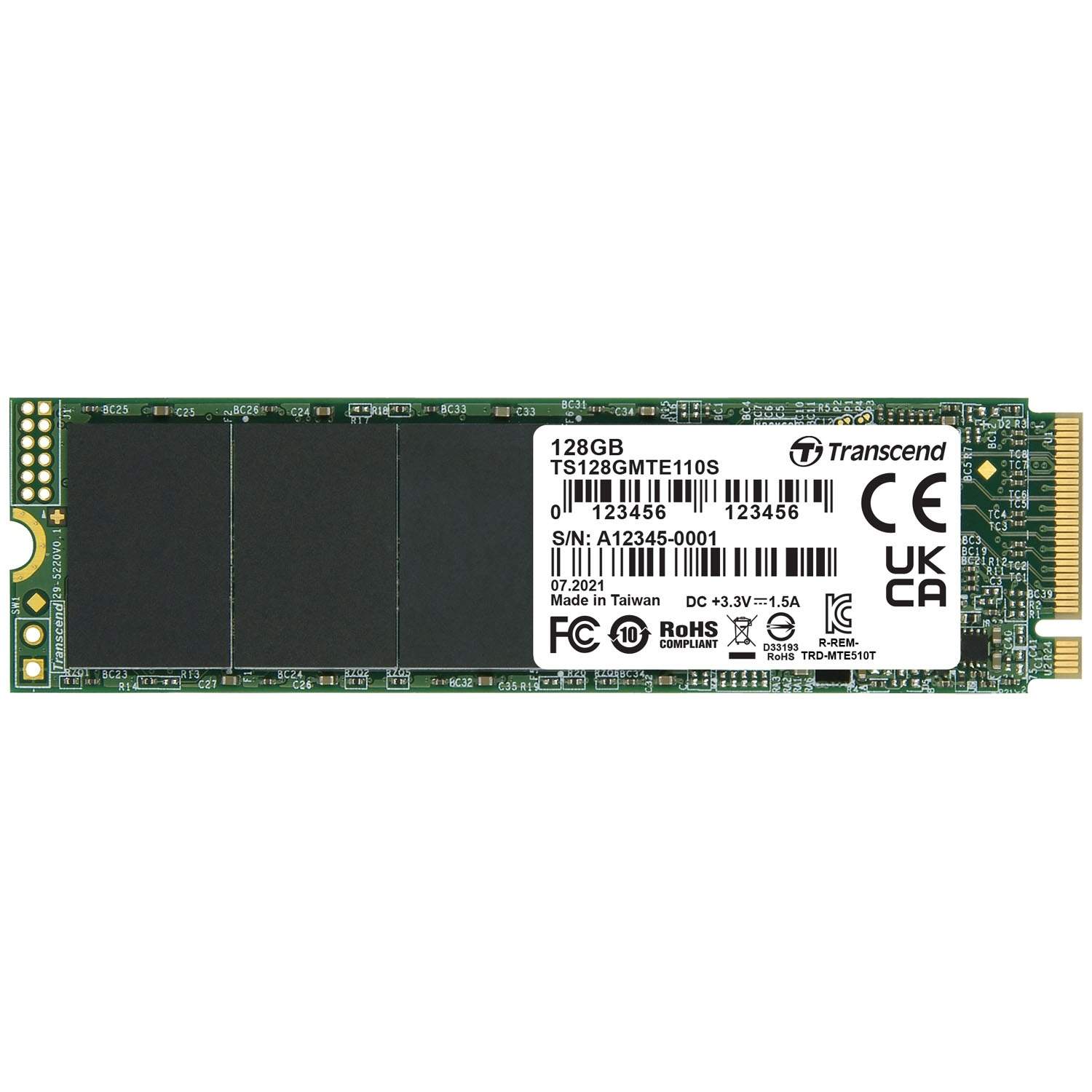 Transcend SSD 110S 128GB M.2 PCI Express 3.0 x4 (NVMe)