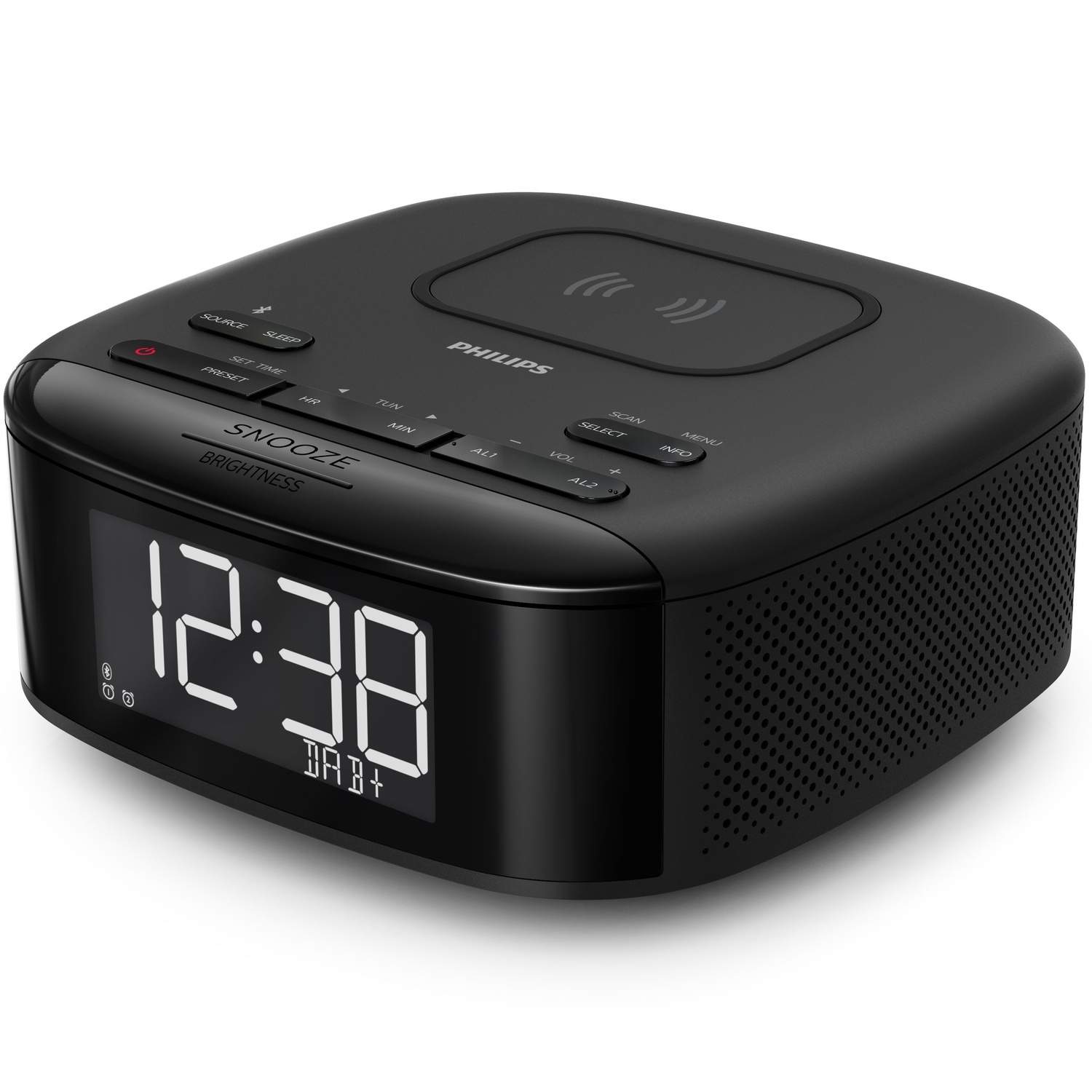Digital DAB+/FM clockradio QI-opladning billede