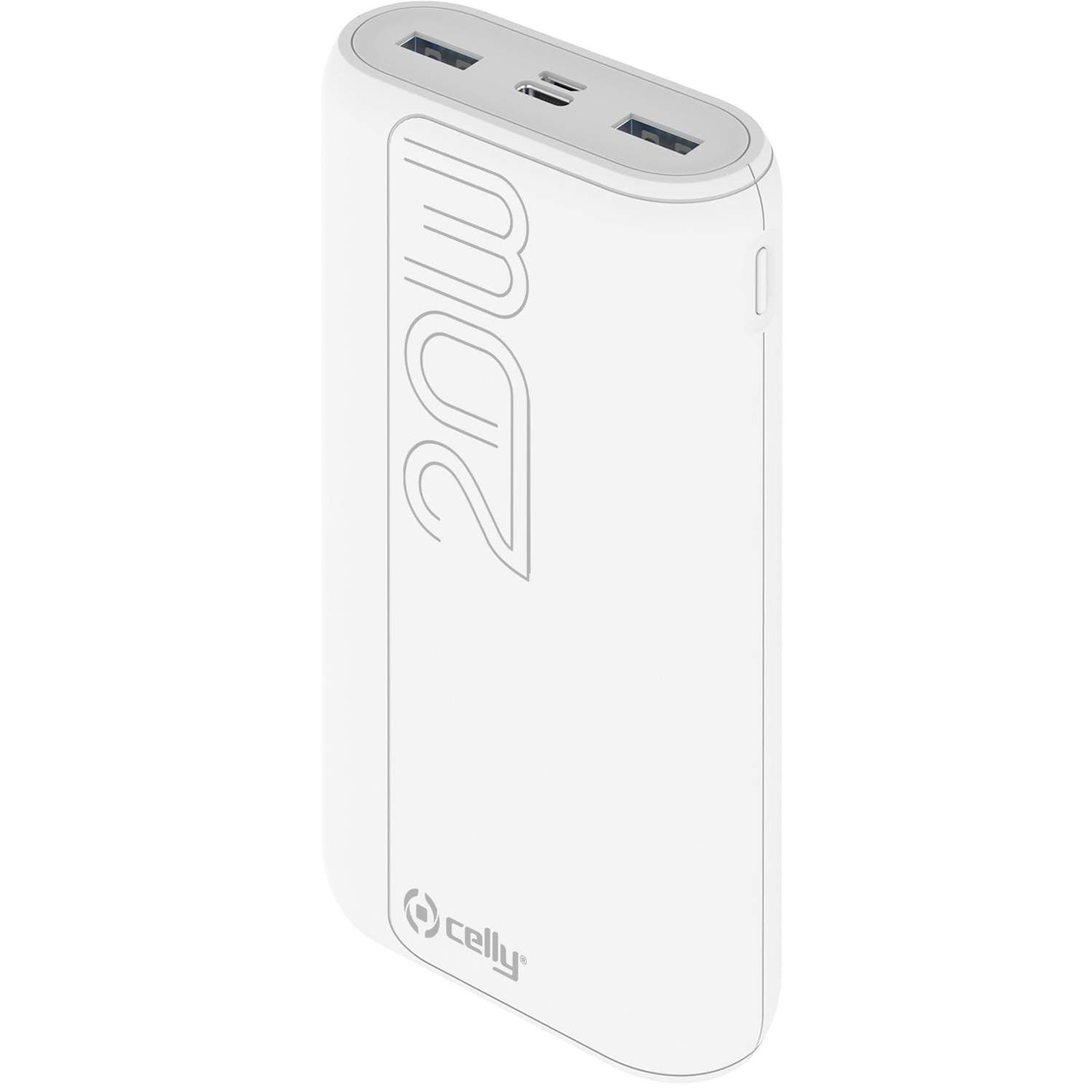 PowerBank PD 20W 20.000 mAh Hvid