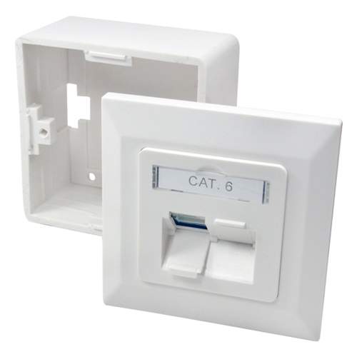 Netværksstik 2xRJ45 CAT6 billede