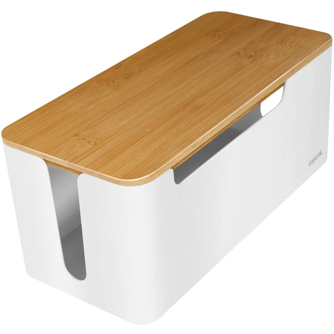 Cable box - Kabelgömma m bambulock 32x14x13cm | Hem & Hobby - Husdjur | Pryloteket