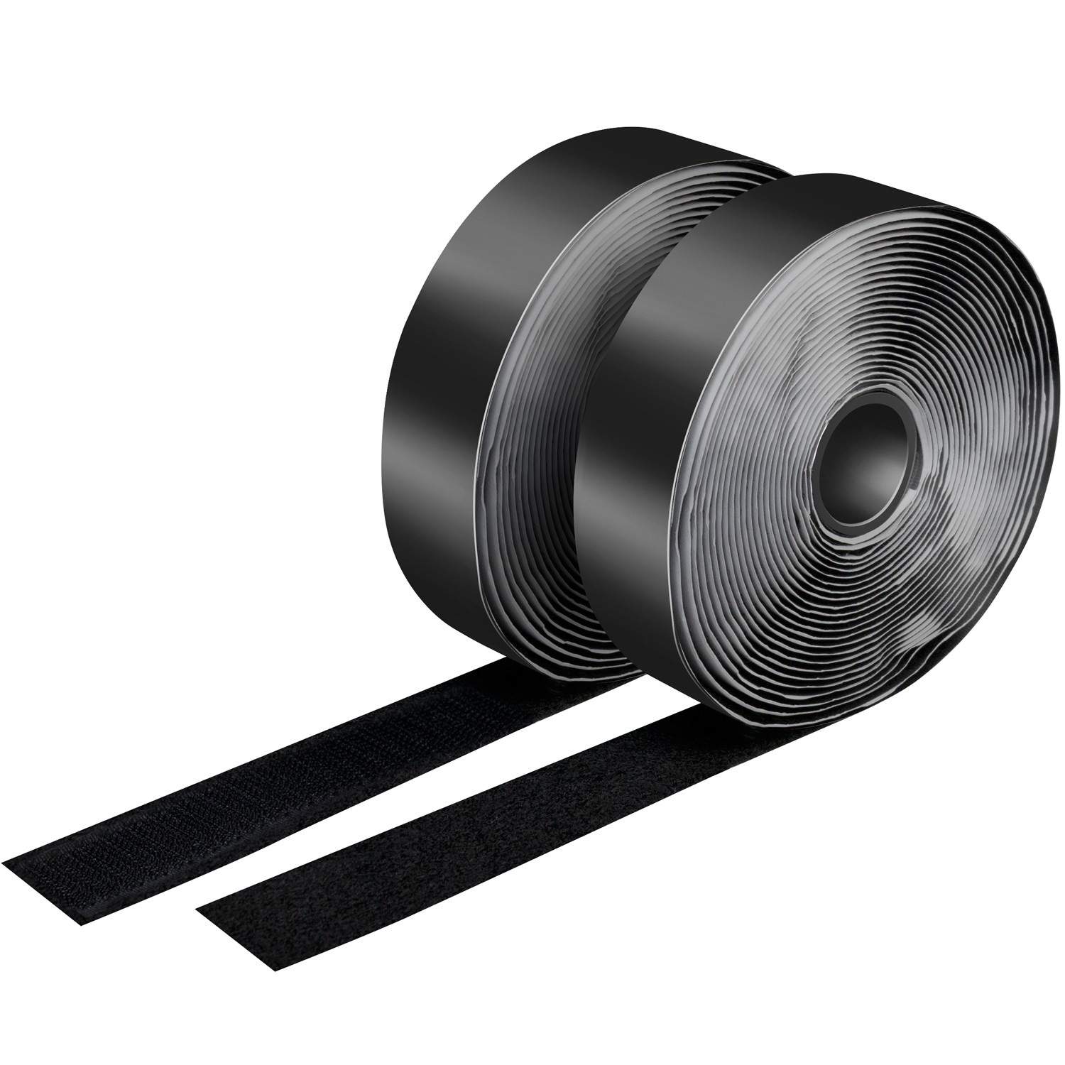 Velcro dobbeltsidet 25mm 5 meter Sort billede