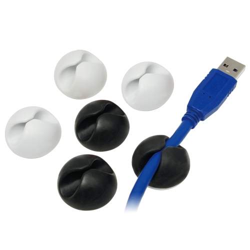 Itseliimautuva kaapelin pidike 6 kpl