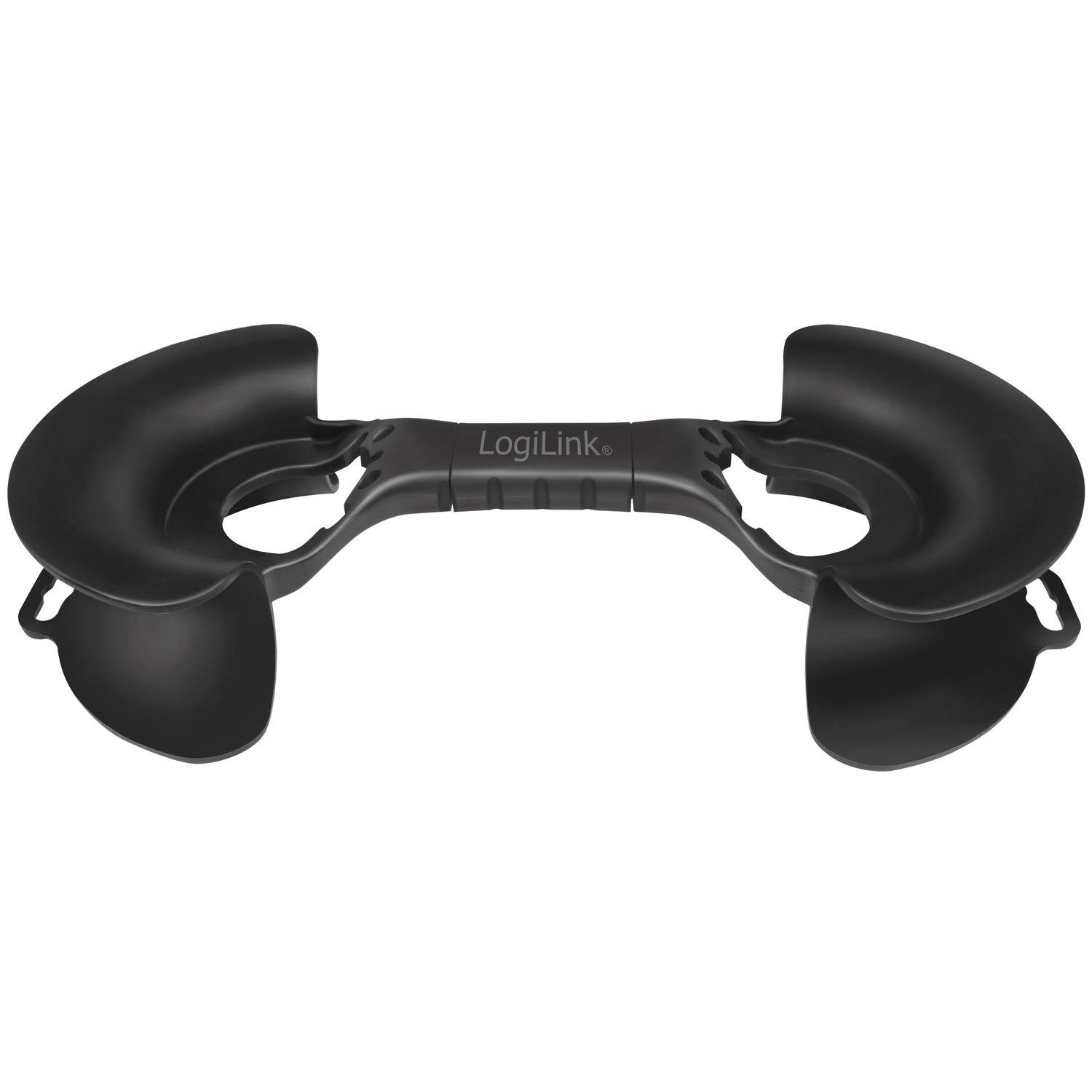 Alternativ bild 1 för LogiLink - Kabelorganisator - svart