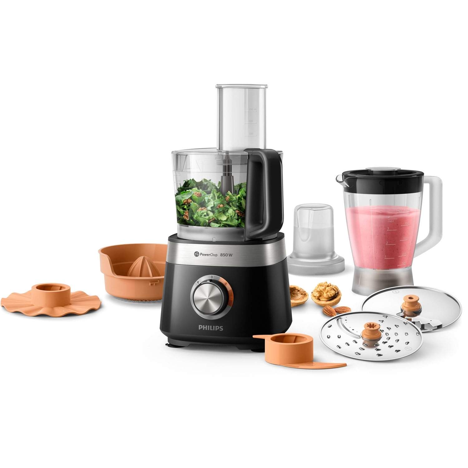 Foodprocessor HR7530/10 Kompakt 850Watt blender billede