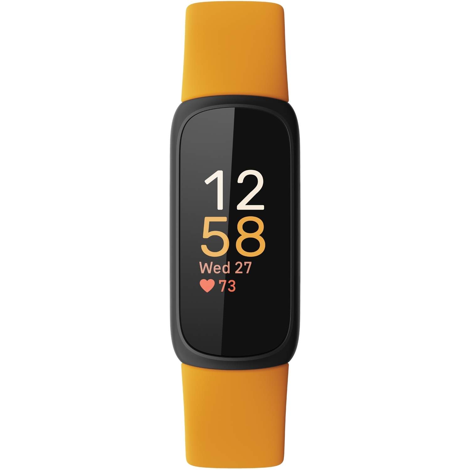 Alternativ bild 1 för Fitbit Inspire 3 - Svart - aktivitetspårare med band - silikon - orange - handledsstorlek: upp till 221 mm - Bluetooth - svart, morning glow