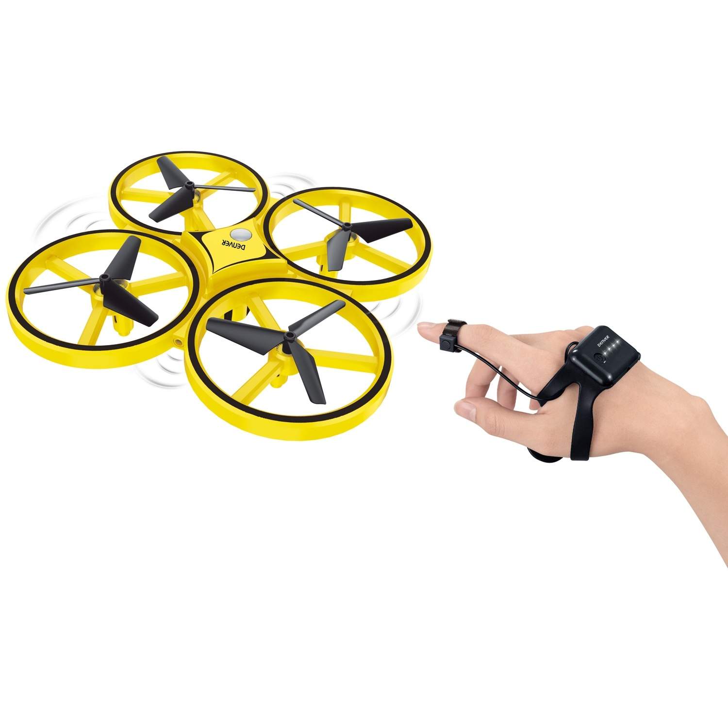 Drone med stabilisator og håndbetjening billede