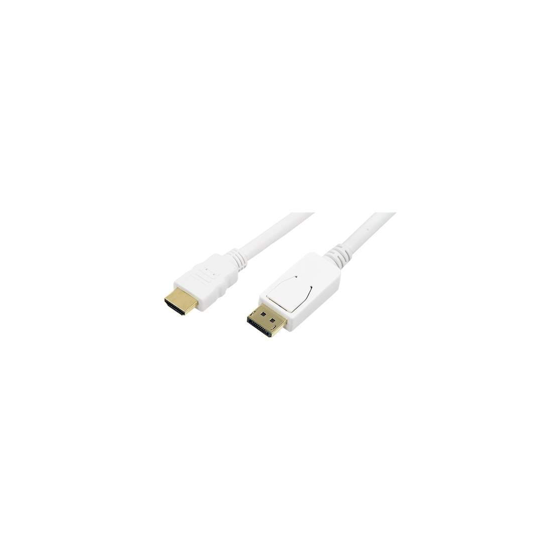 DisplayPort - HDMI 2m Vit | Hem & Hobby | Pryloteket