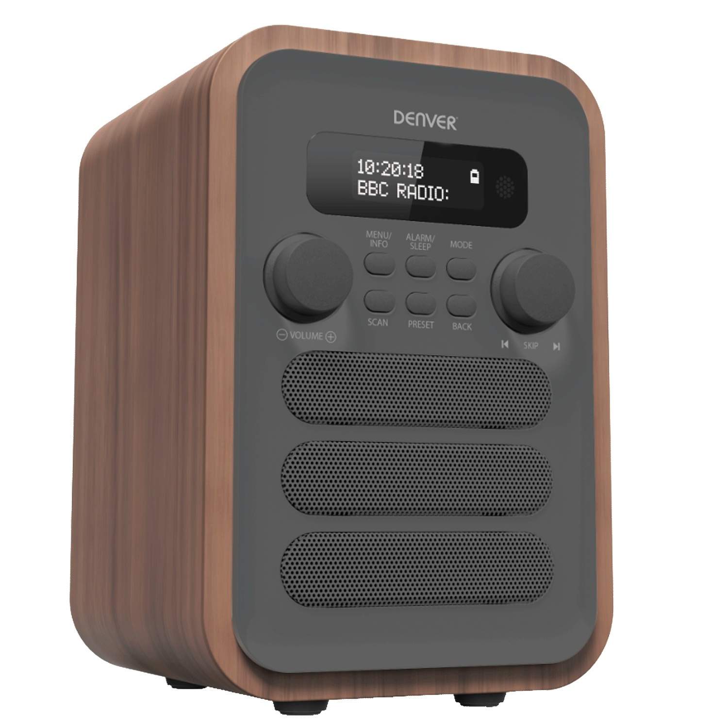 Alternativ bild 1 för DENVER DAB-48 - DAB-radio - 2.5 Watt (Total) - grå