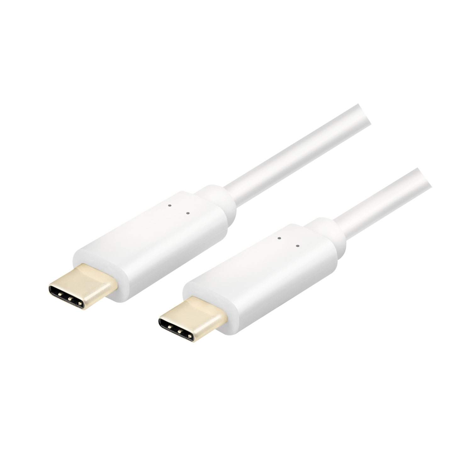 USB-C - USB-C kabel USB 3.2 Gen2x1 60W 1m Hvid billede