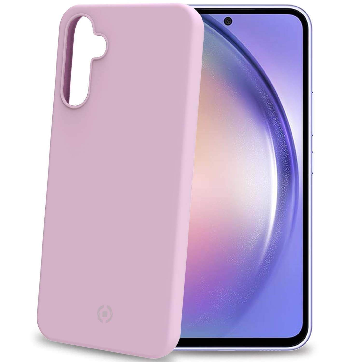 Celly Rosa Cromo Soft Rubber Case Galaxy A54 5G