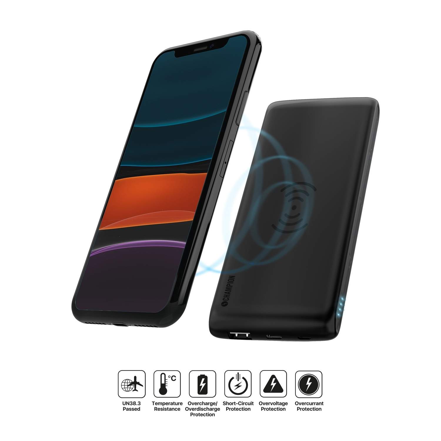 Alternativ bild 1 för PowerBank 10000 mAh 12W Wireless Charging