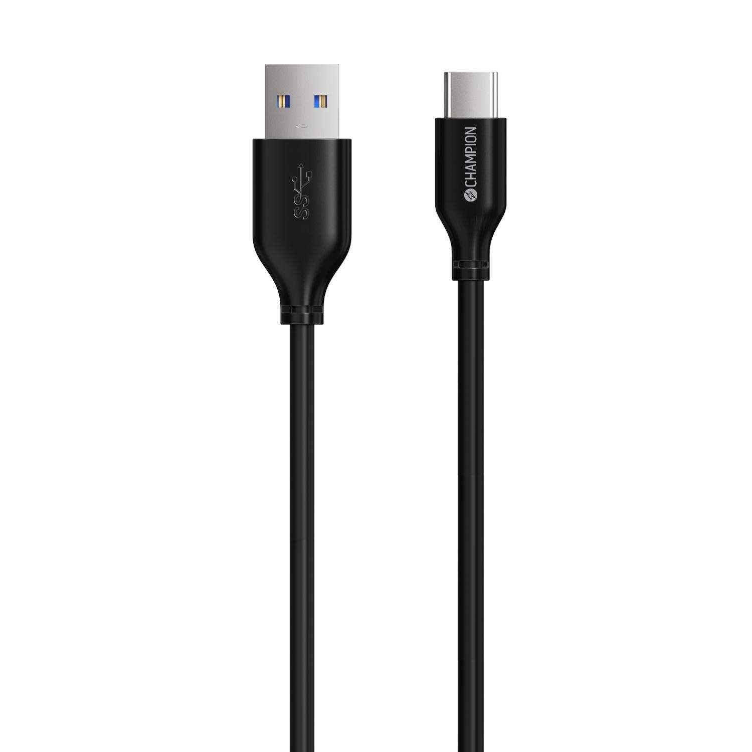 USB-A til USB-C Kabel 2m Sort