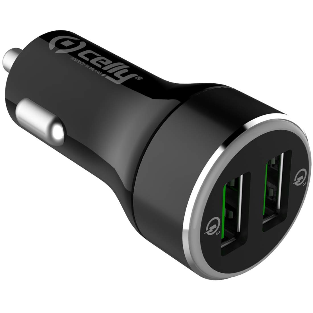Billaddare 2xUSB QC3 Max 36W | Elektronik - Biltillbehör - Billaddare | Pryloteket