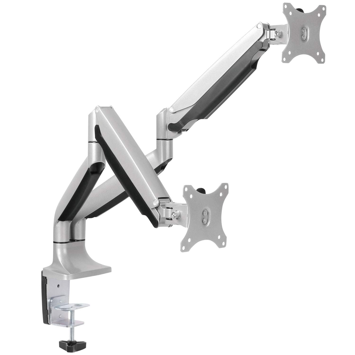 Skærmholder til 2 skærme - LogiLink BP0043 bordbeslag, op til 32" (aluminium)