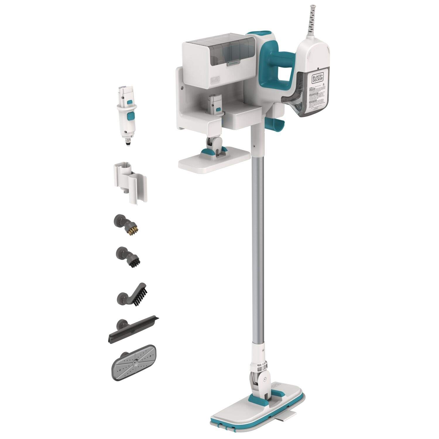 Dampmoppe 1500W Dampsystem 8 tilbehør billede