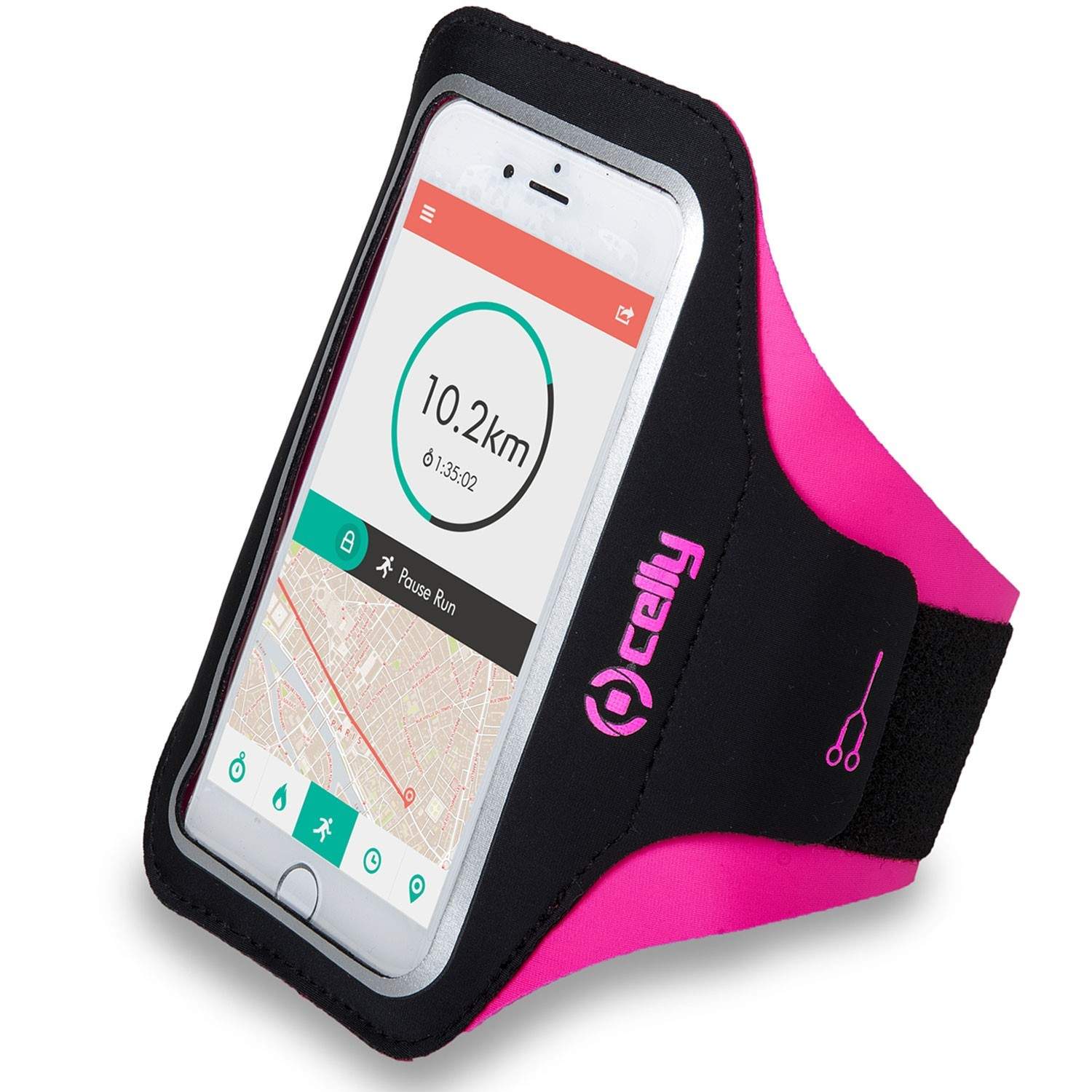 Sportsarmbånd XXL max 6,2" Pink billede