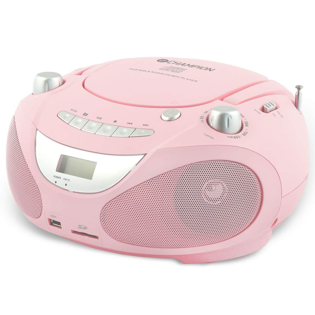 Boombox CD/Radio/MP3/USB Pink | Elektronik - Ljud & Bild - Högtalare | Pryloteket