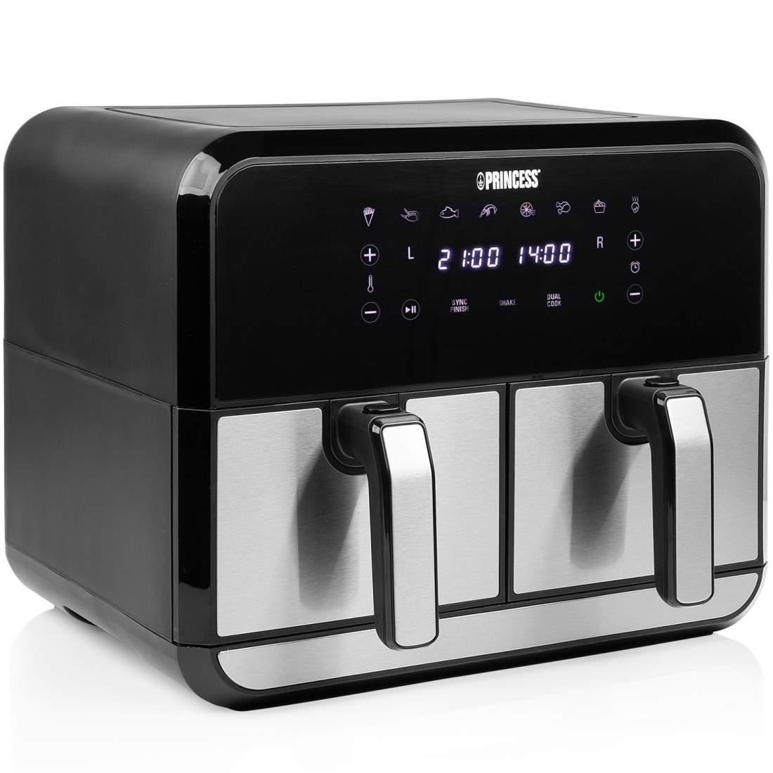 Airfryer Dubbel 2X4l 2400W 1802074 Digital | Hem & Hobby | Pryloteket