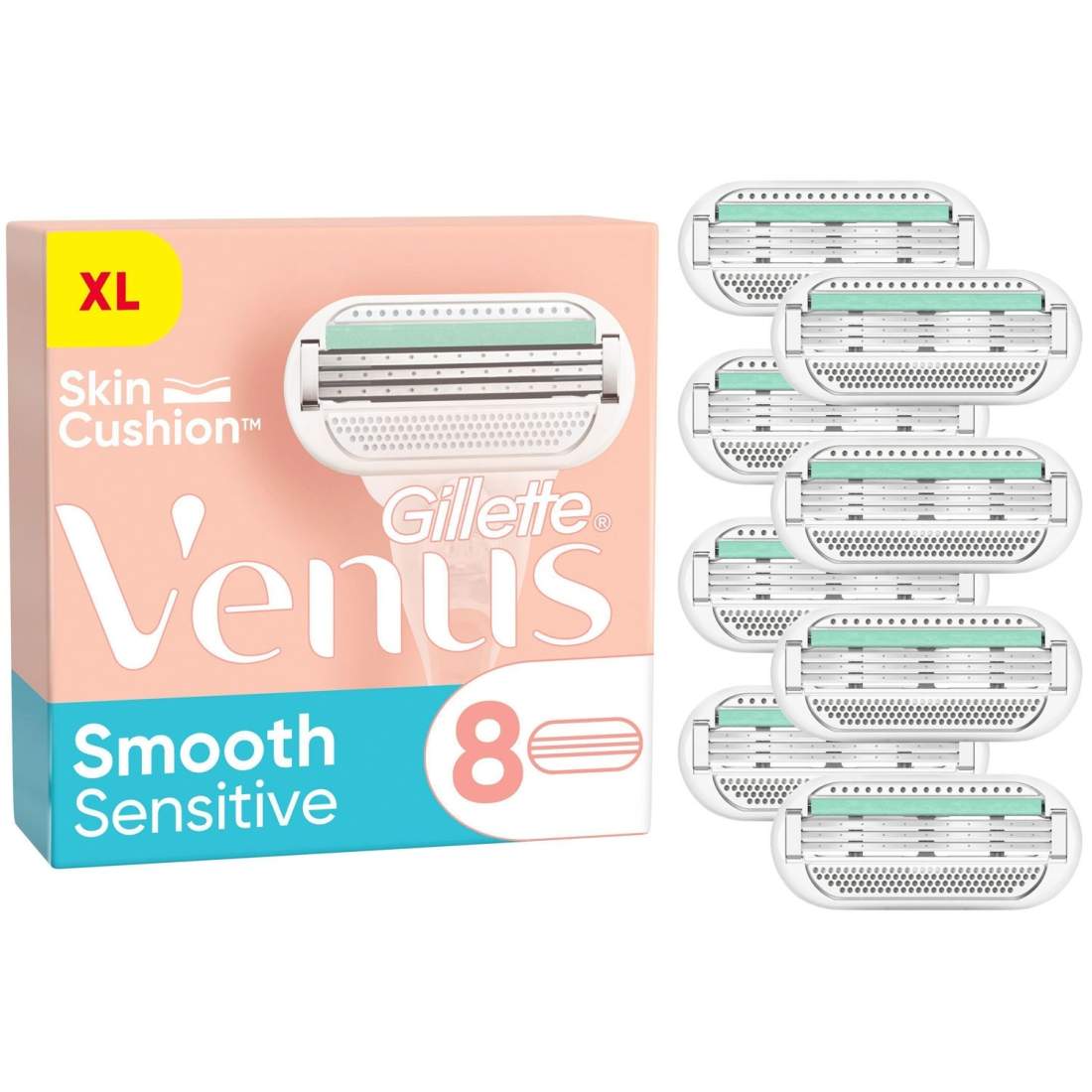 Rakblad Venus Smooth Sensitive 8st