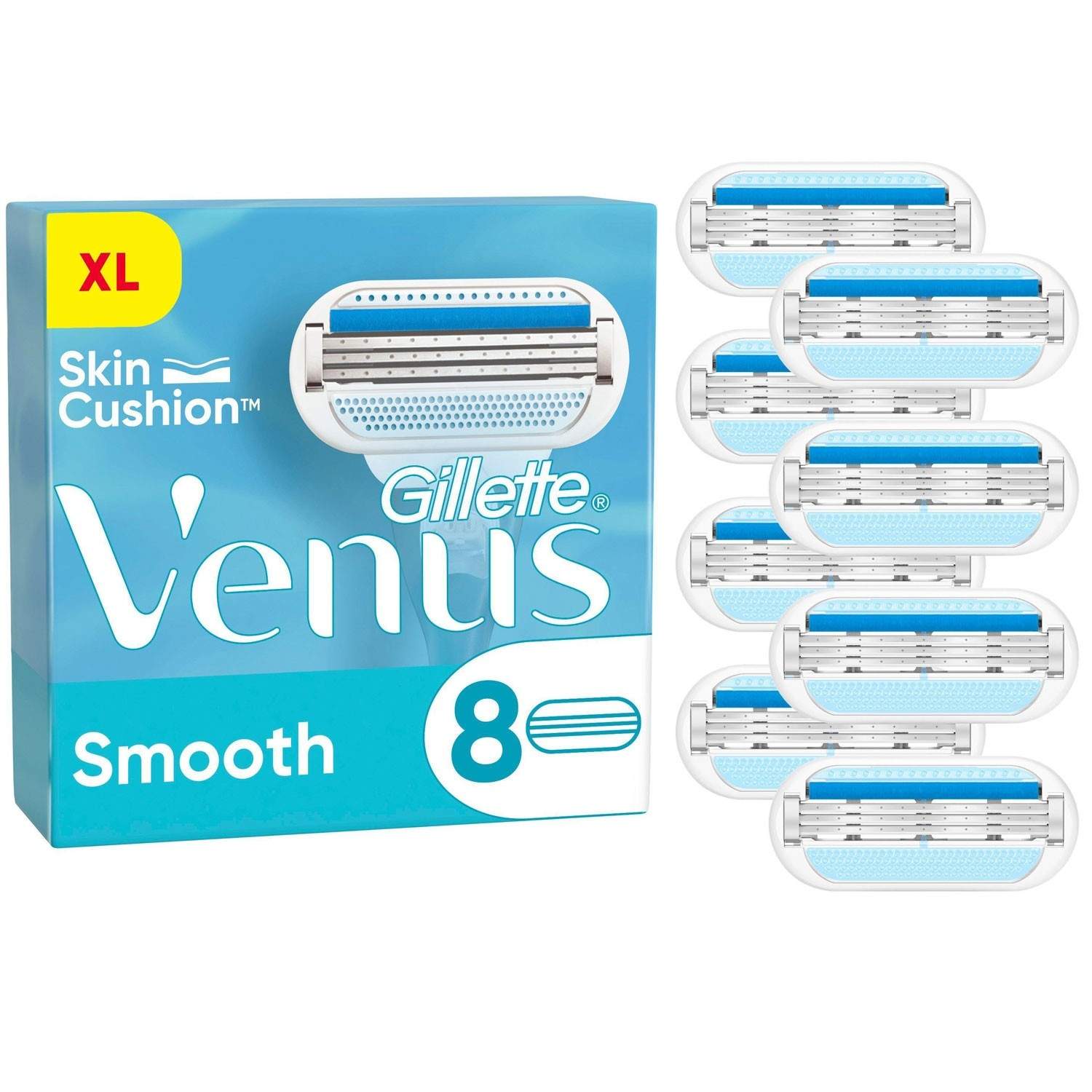 Partakoneen terät Venus Smooth 8kpl