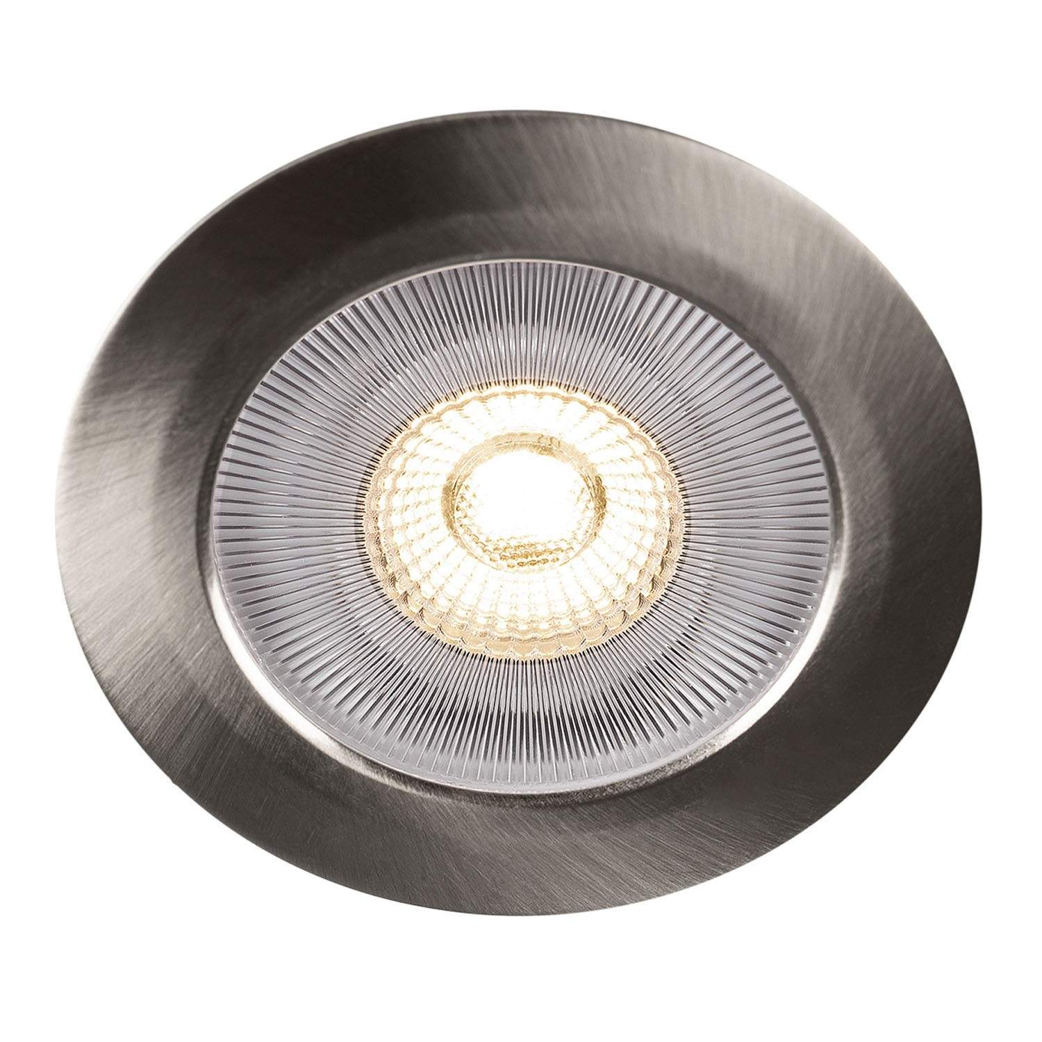 Alice 12V Indbygget downlight 3000K IP44 340lm Børstet stål 1-pak. billede