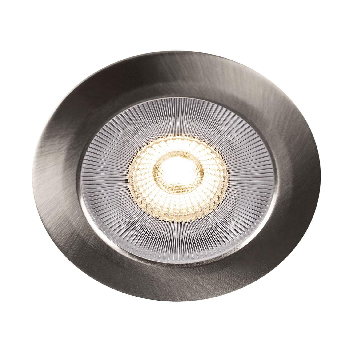 Alice 12V Indbygget downlight 2700K IP44 340lm Børstet stål 1-pak. billede