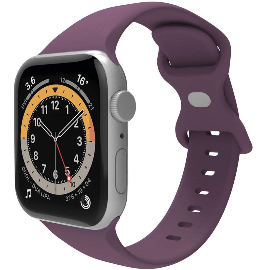 Armband till Apple Watch 38/40/41mm Silikon Lila | Mode & Accessoarer - Smycken, Smyckesset & Tillbehör - Armband | Pryloteket
