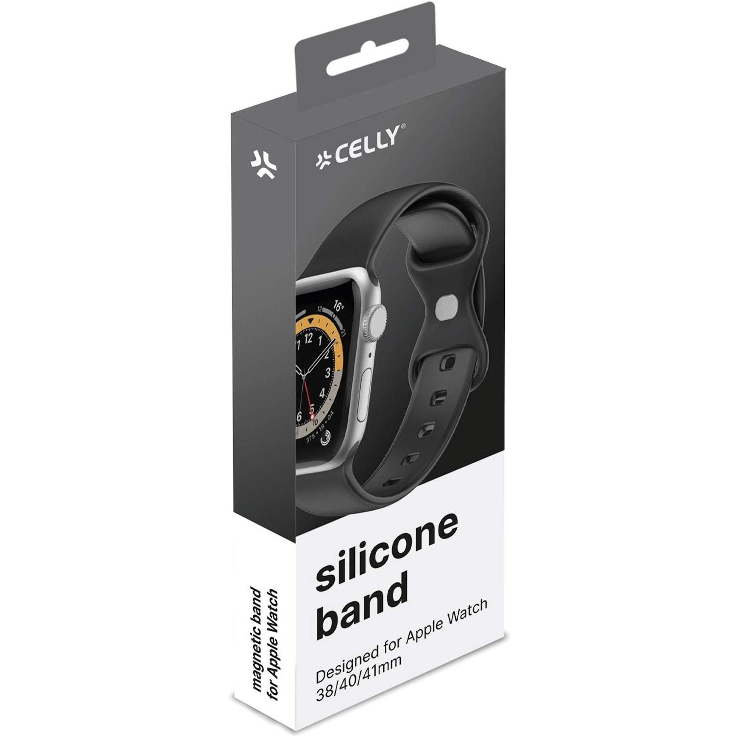 Alternativ bild 1 för CELLY WBANDSIL - Apple Watch Band 38/40/41mm - Black